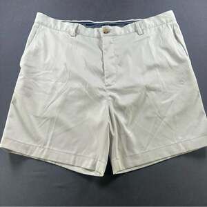 Vineyard Vines Links Shorts Mens 40 Sand Beige Performance Chino Golf short